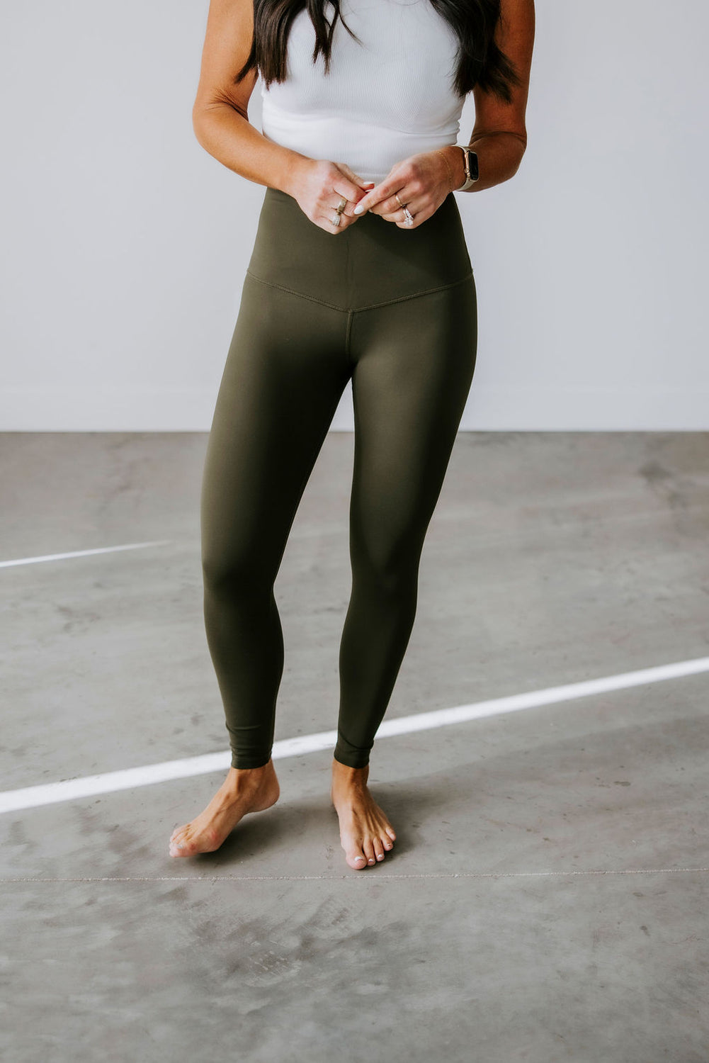 Langford V Waist Leggings by Lily & Lottie
