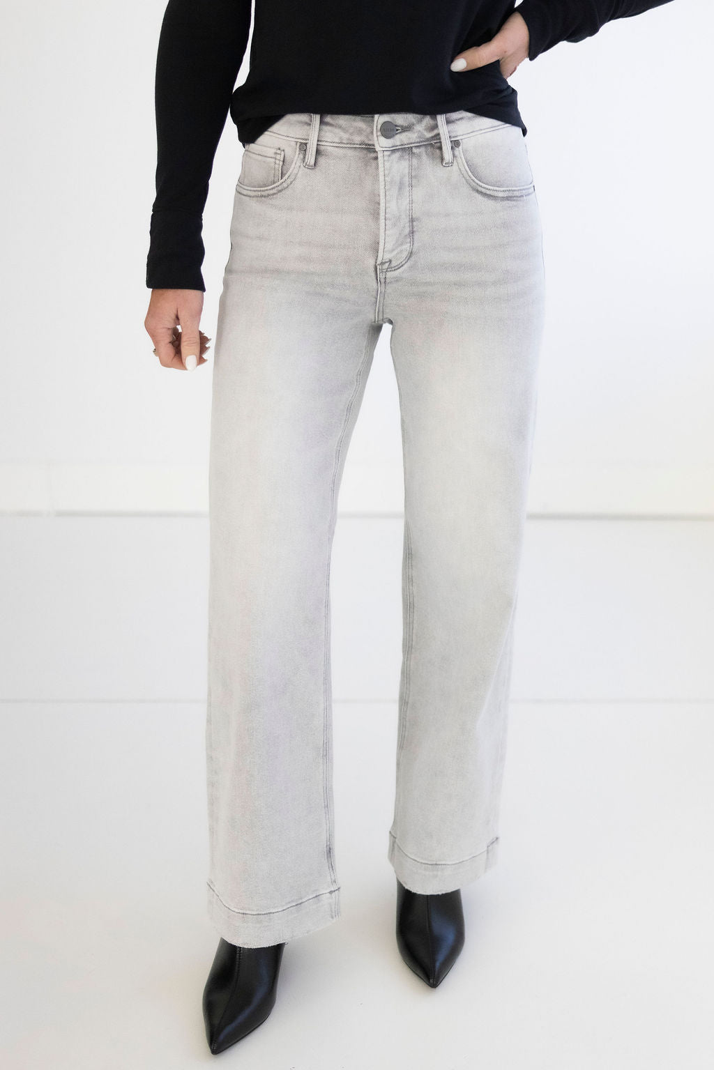 image of Sabrena Risen Wide Leg Jeans