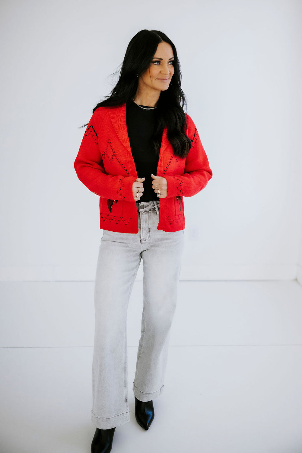 Kingston Horse Motif Cardigan