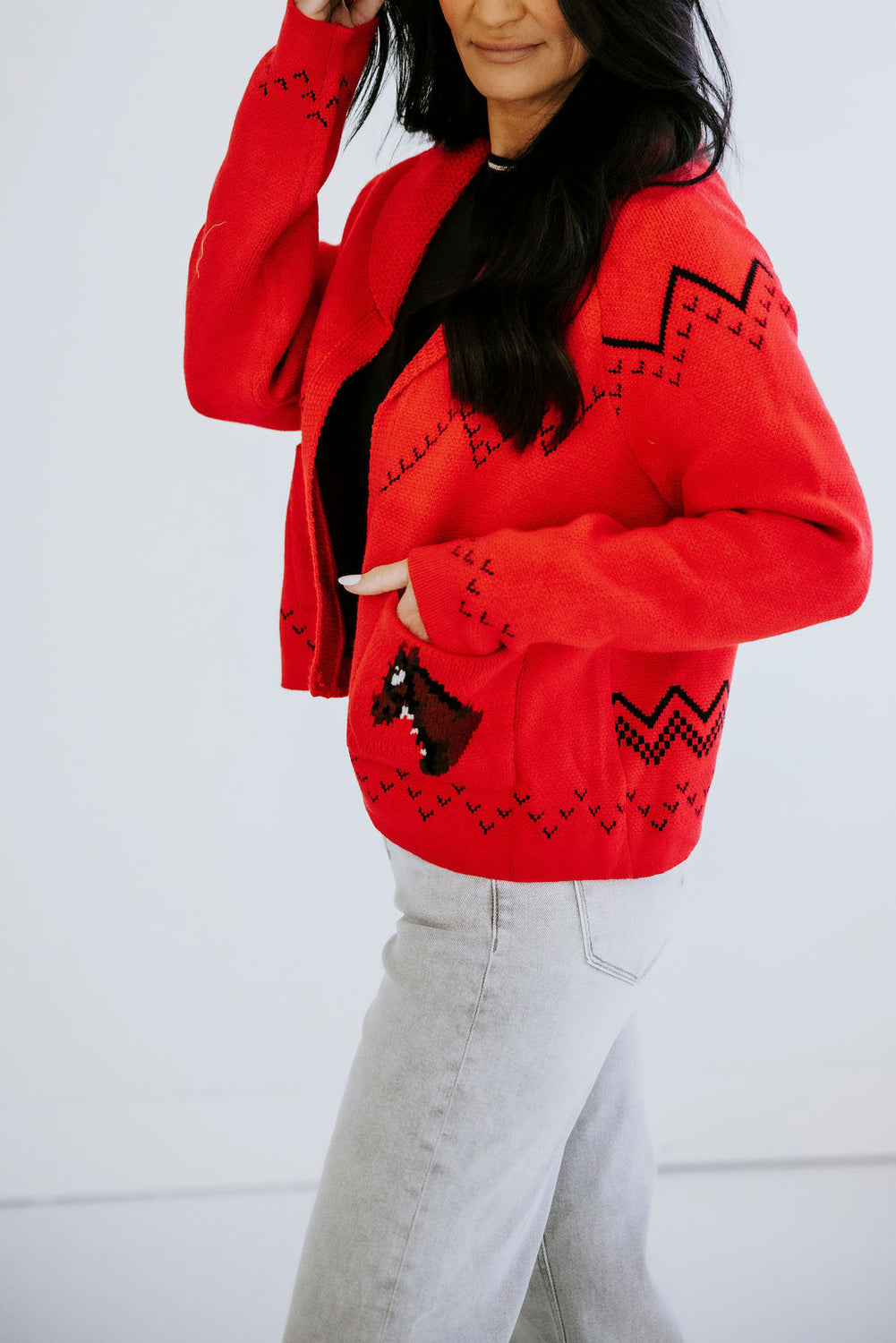 Kingston Horse Motif Cardigan