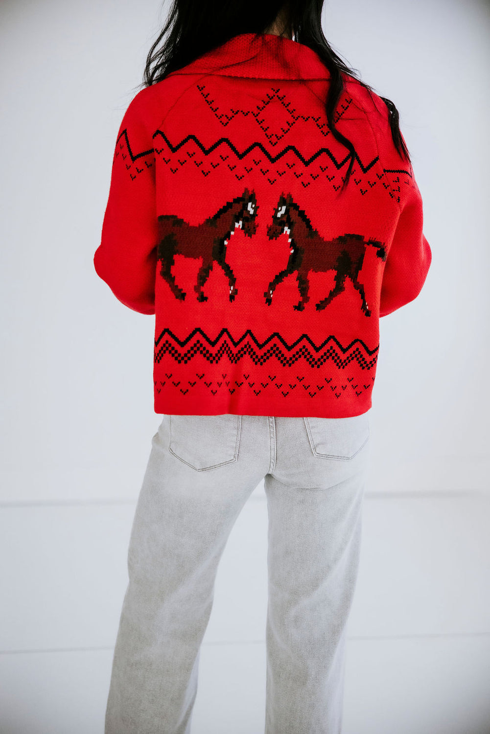 Kingston Horse Motif Cardigan