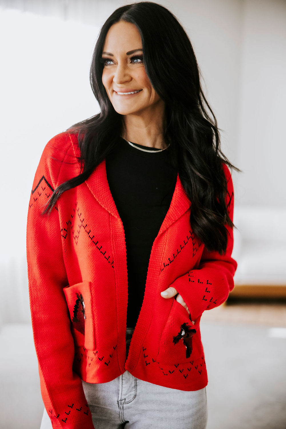 Kingston Horse Motif Cardigan