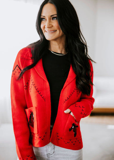 Kingston Horse Motif Cardigan product view