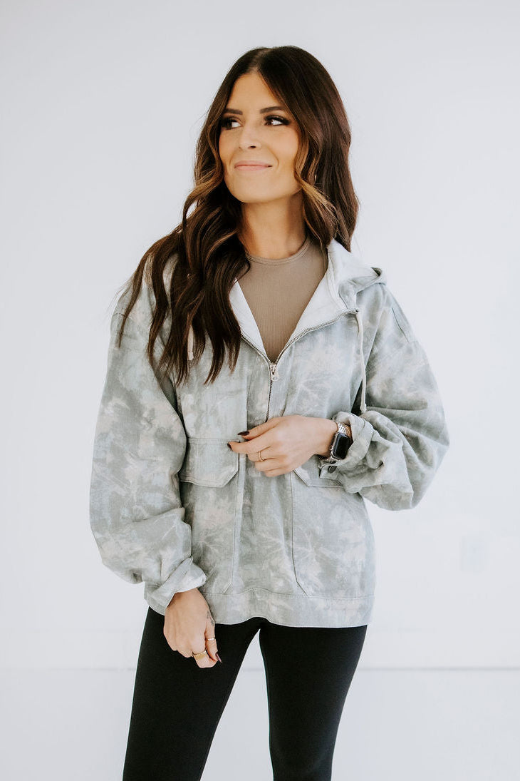 Karter Hooded Camo Denim Jacket