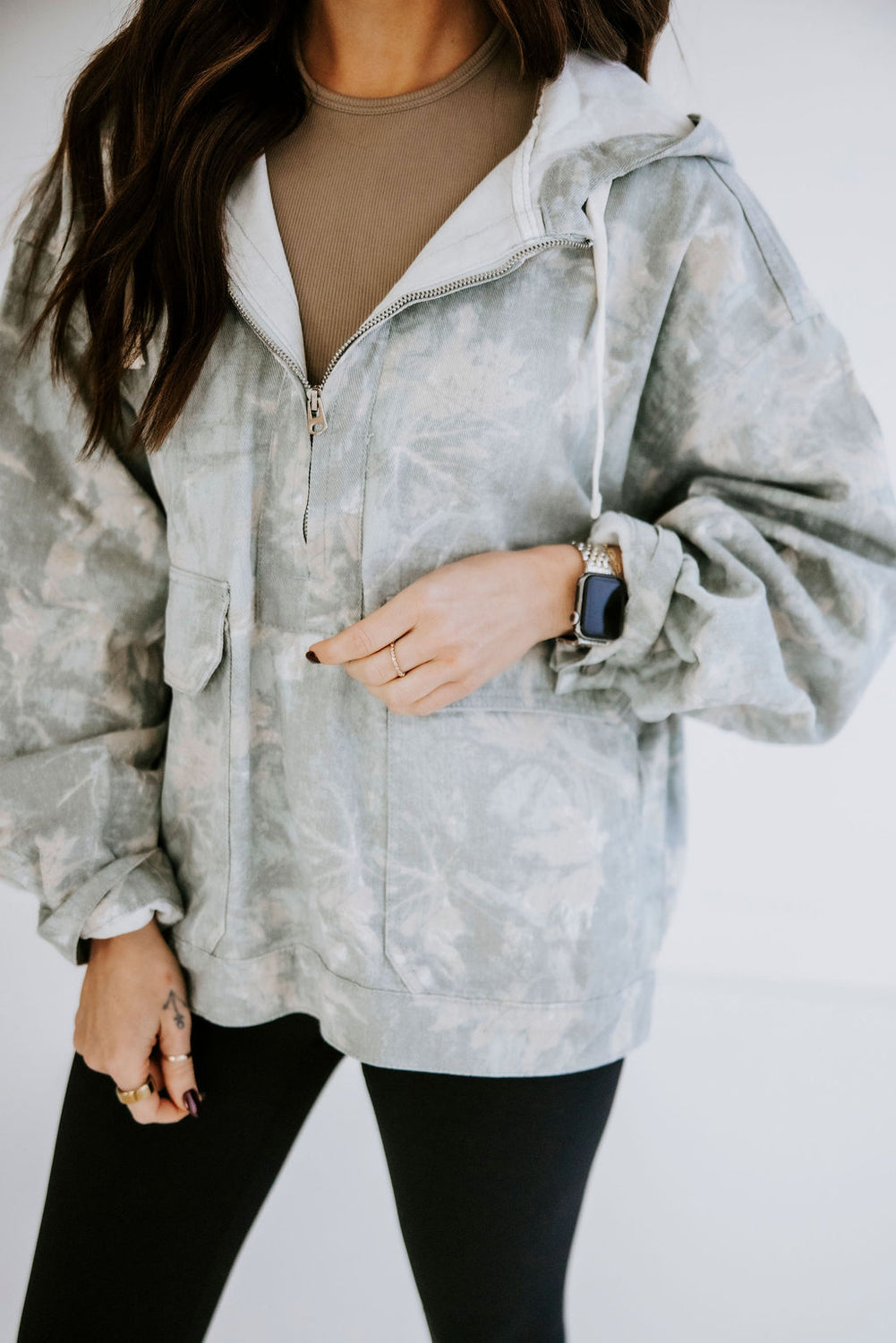 Karter Hooded Camo Denim Jacket