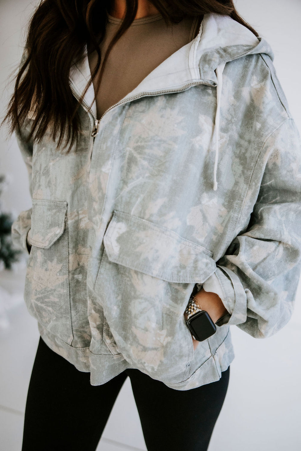 Karter Hooded Camo Denim Jacket