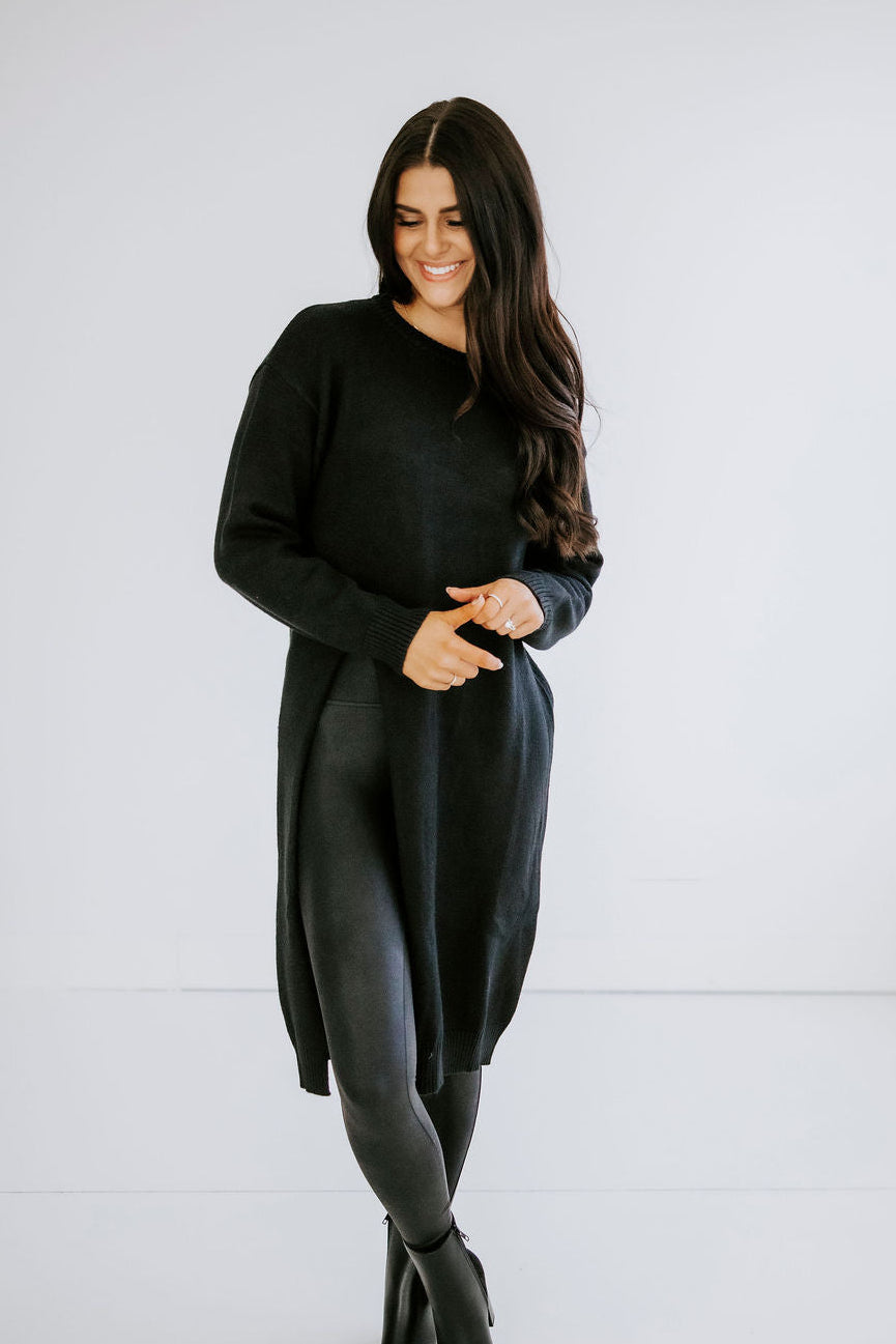 Ferrah High Slit Pullover