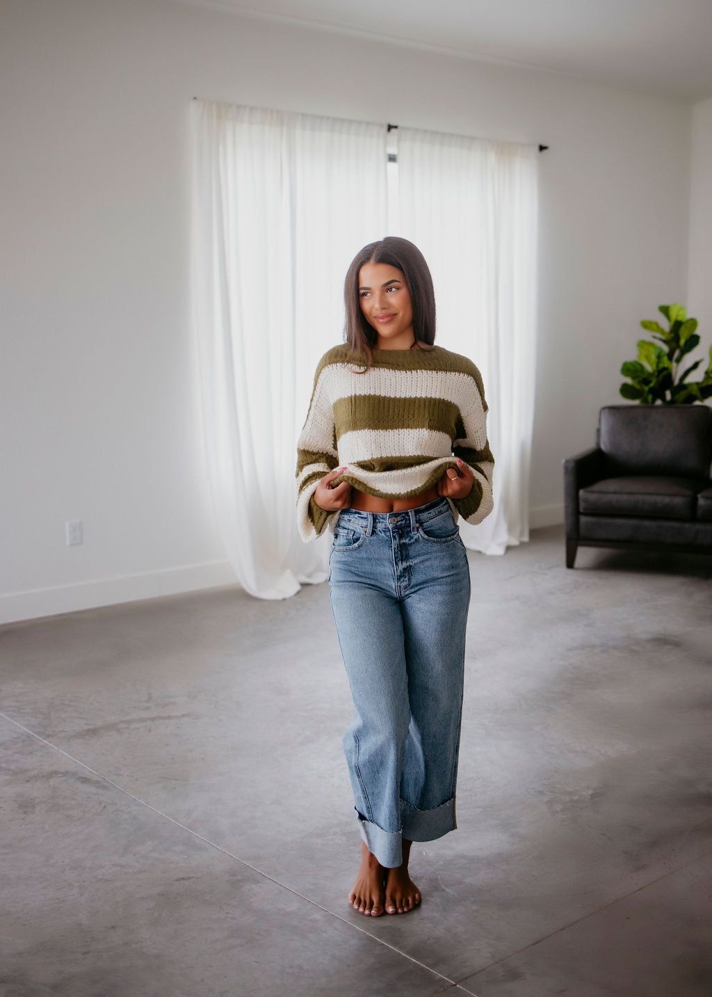 Lucy Oversized Striped Sweater