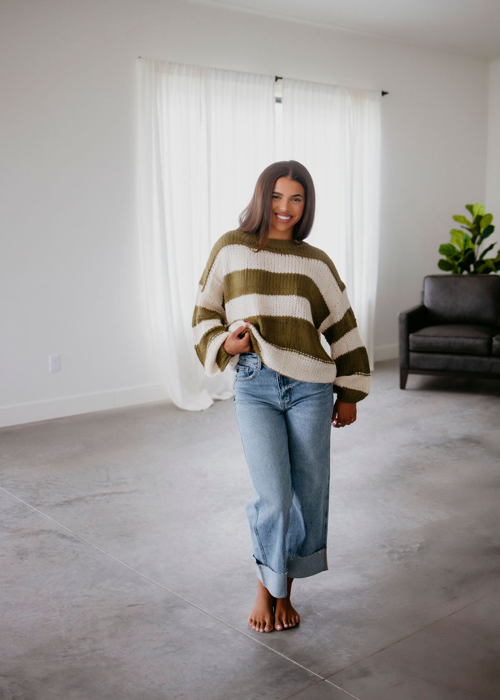 Lucy Oversized Striped Sweater