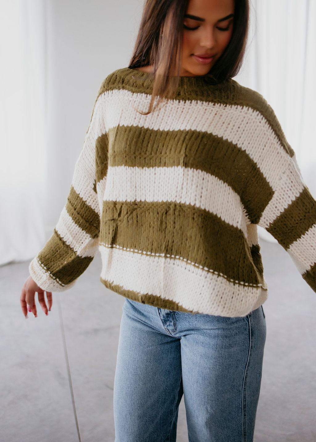 Lucy Oversized Striped Sweater