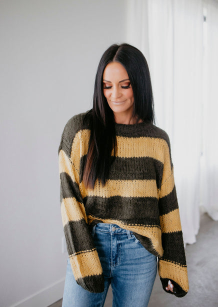 Lucy Oversized Striped Sweater