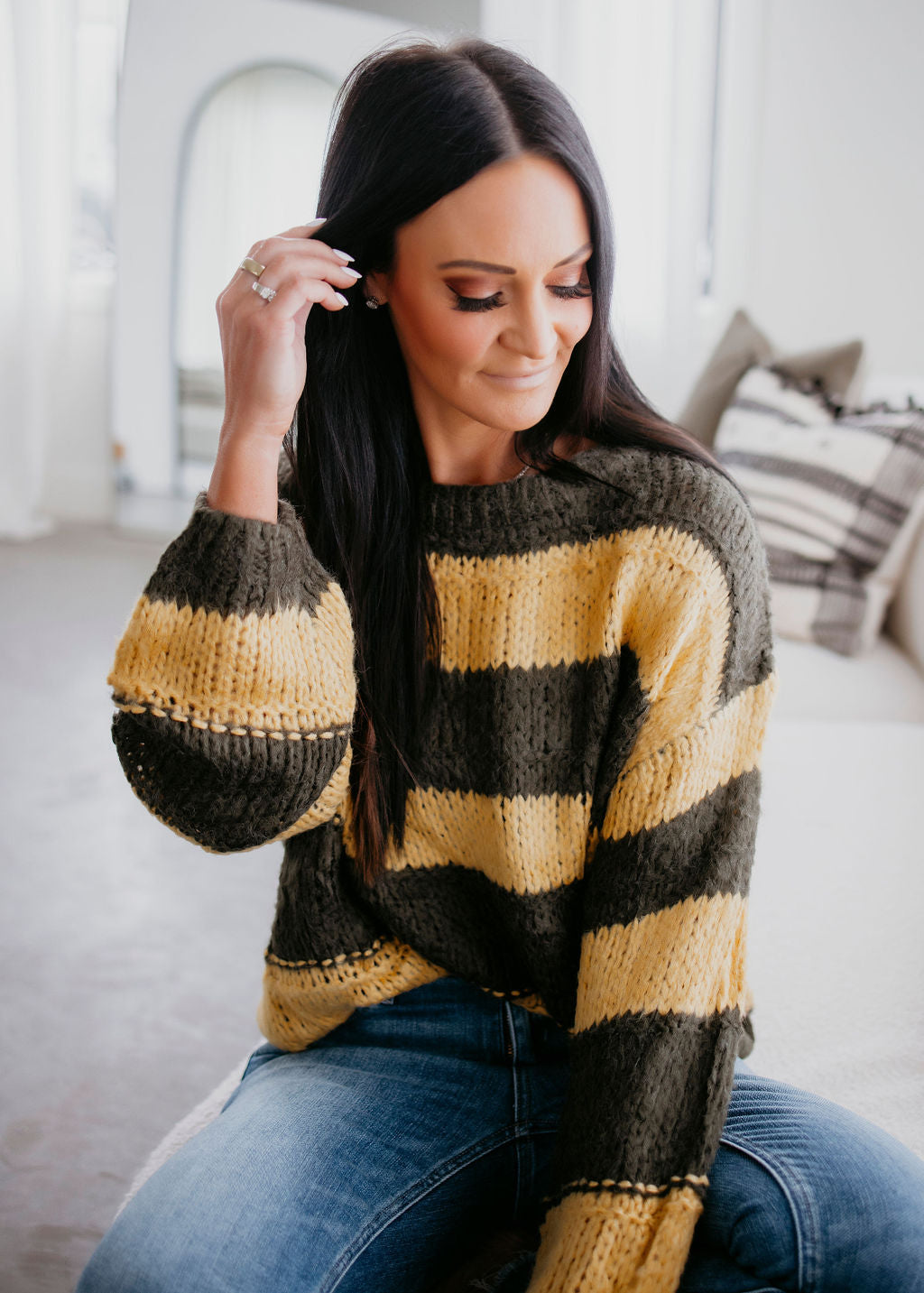 Lucy Oversized Striped Sweater