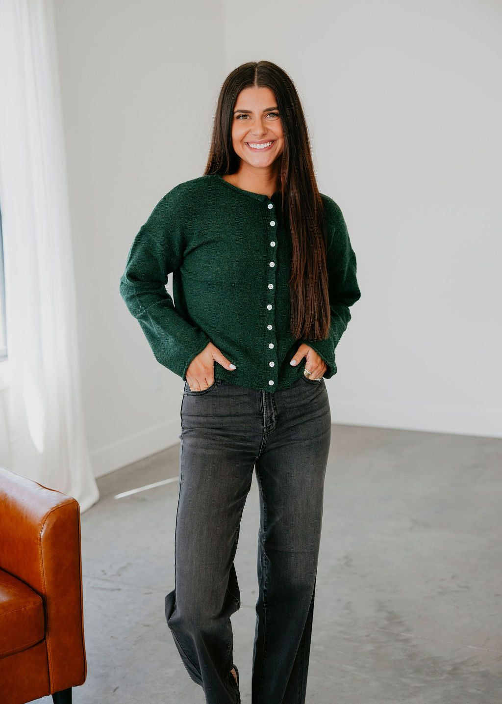 Soft Start Button Down Cardigan