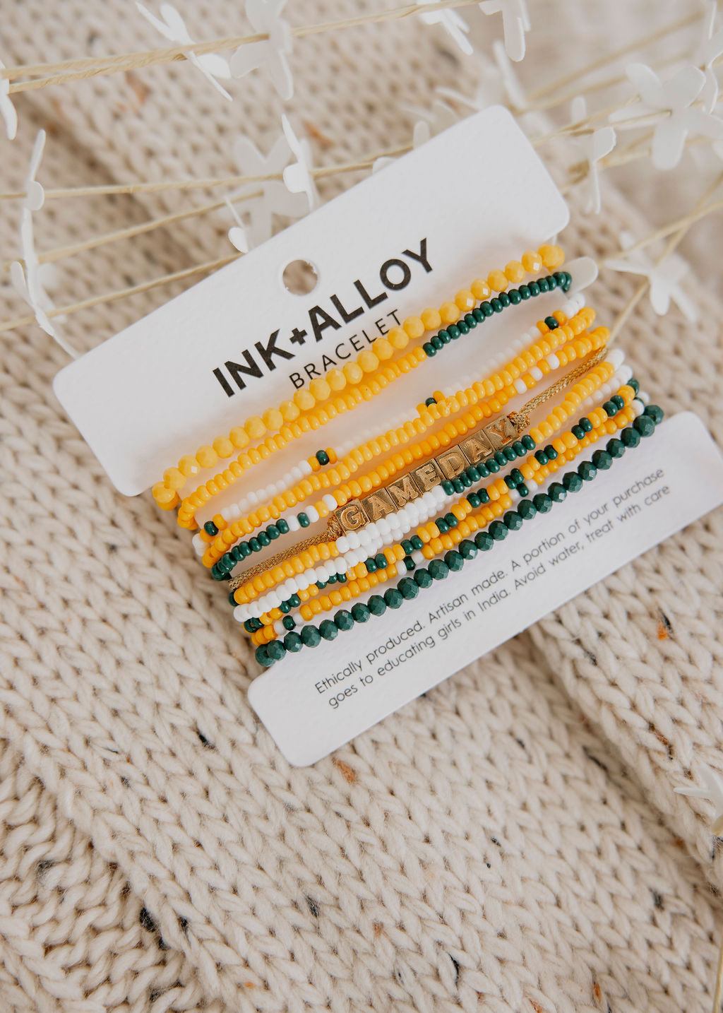 image of Gameday Beaded Stack Bracelet