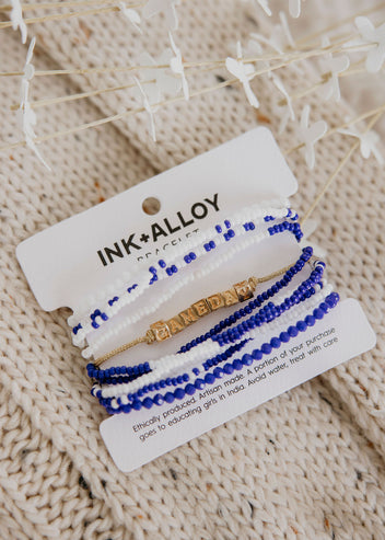 Gameday Beaded Stack Bracelet