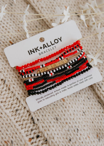 Gameday Beaded Stack Bracelet