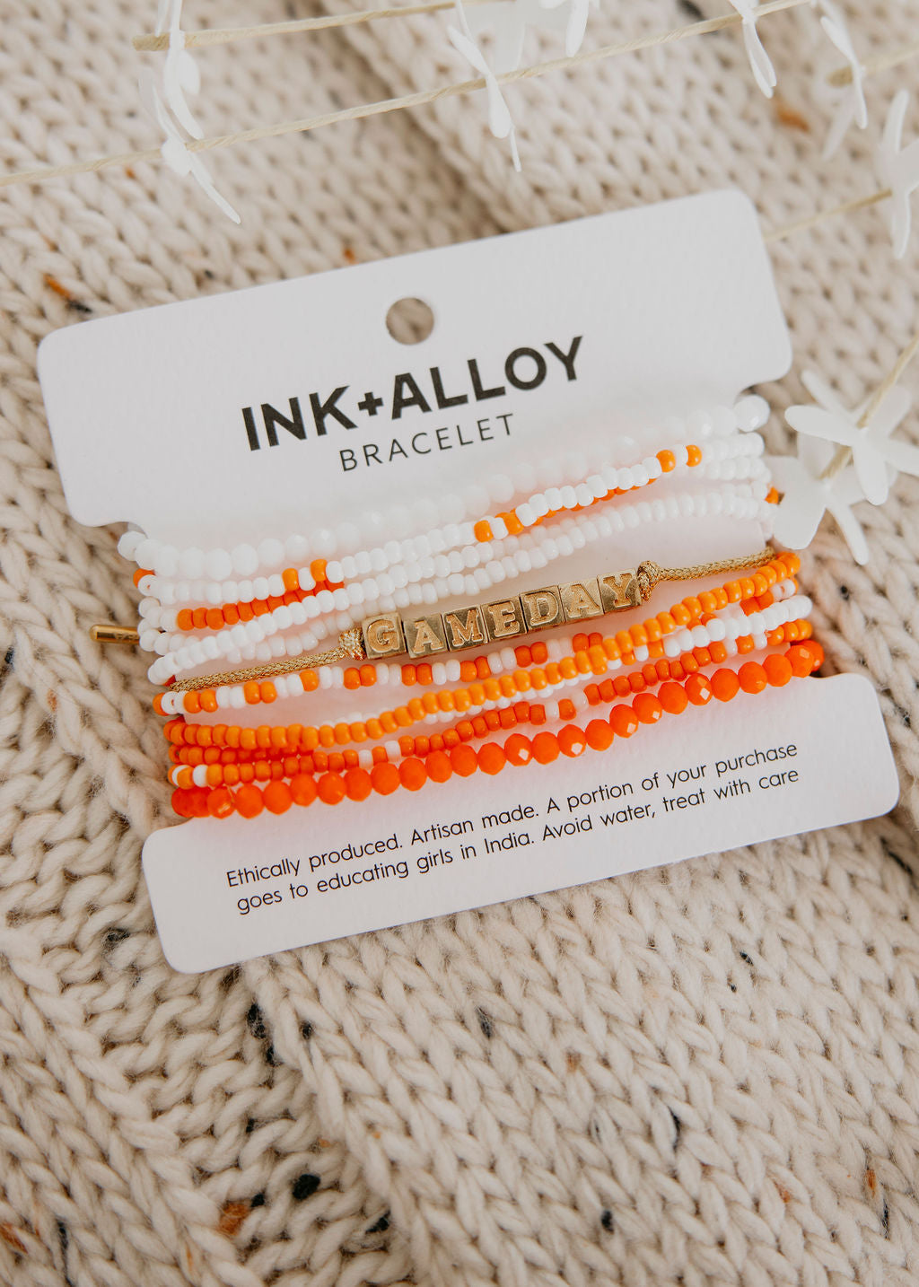 image of Gameday Beaded Stack Bracelet