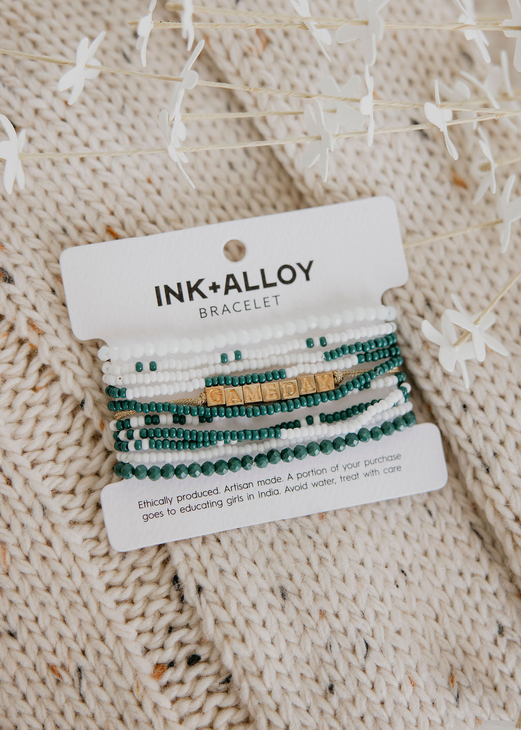 image of Gameday Beaded Stack Bracelet