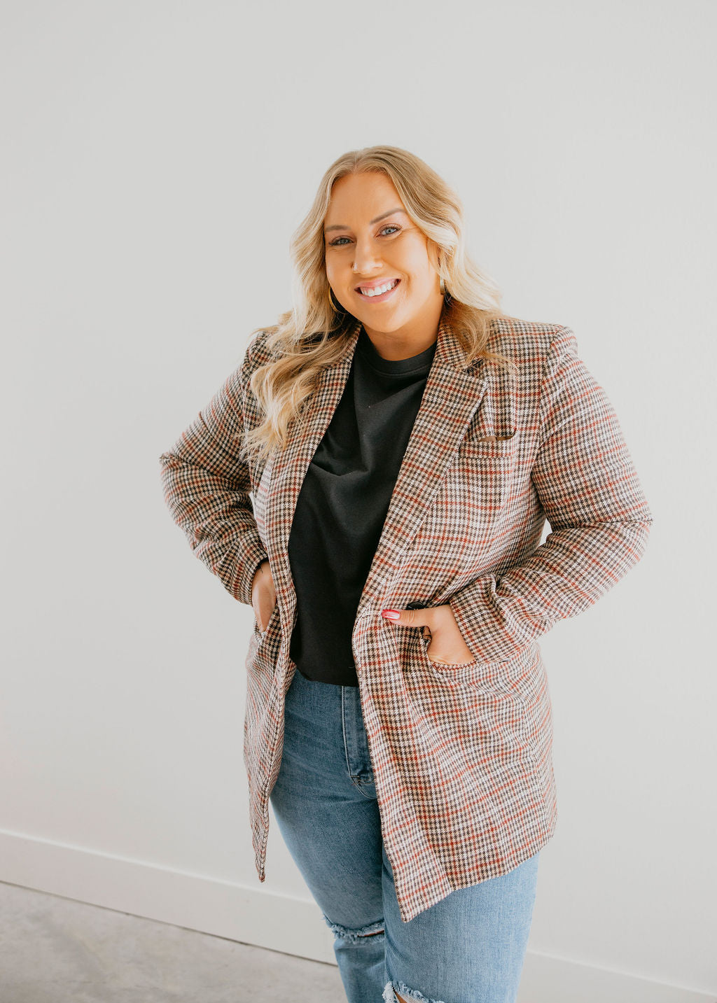 Harrison Houndstooth Blazer