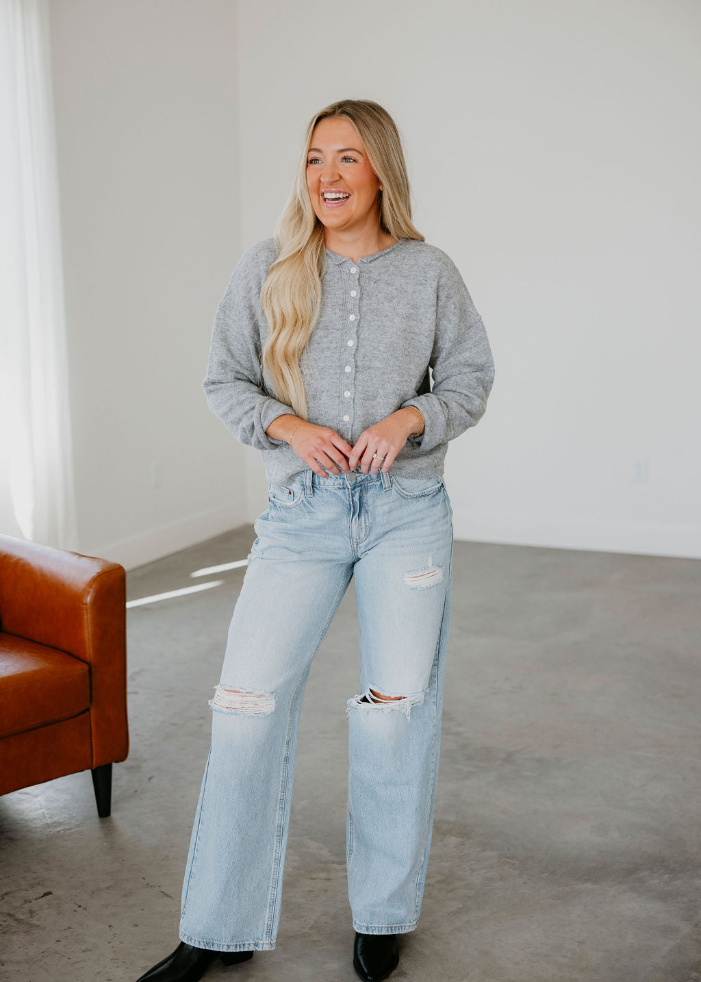 Soft Start Button Down Cardigan