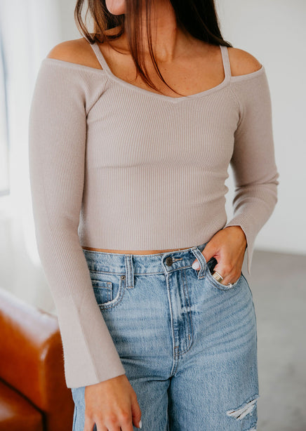 Antoni Knit Off Shoulder Top product view