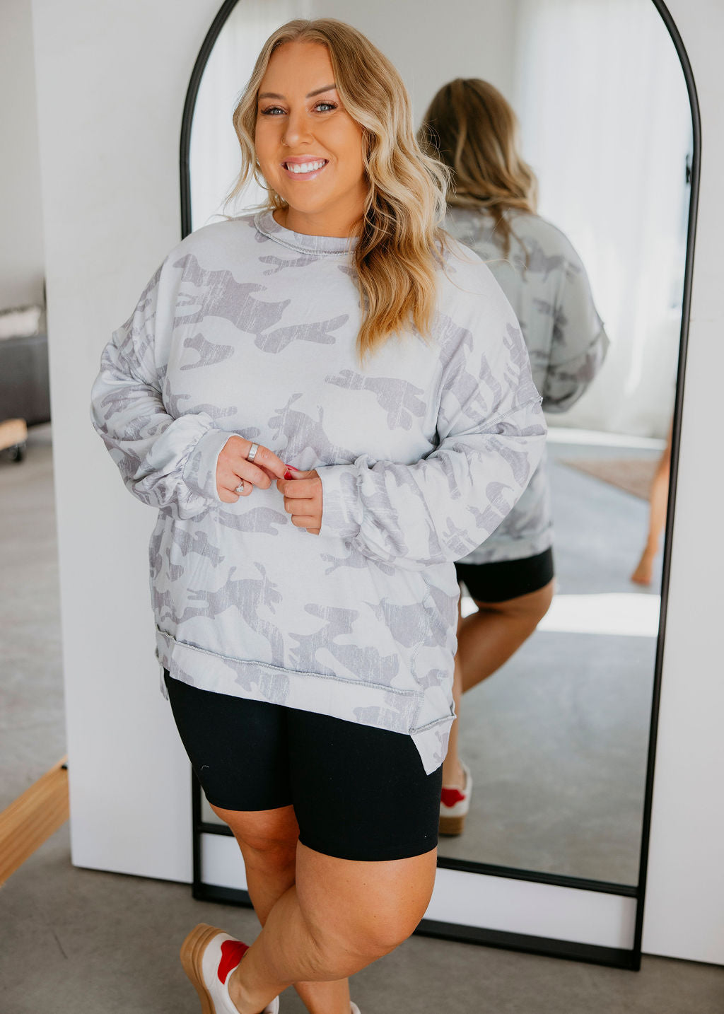 Zoee Oversized Camo Top
