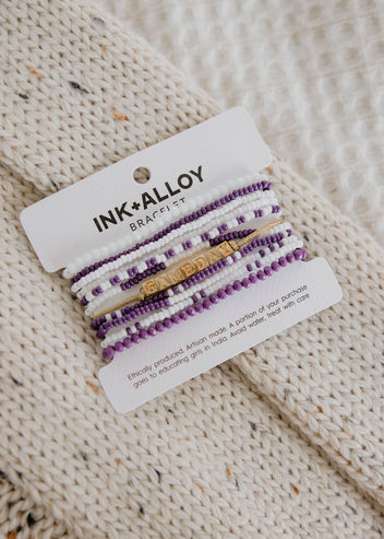 Gameday Beaded Stack Bracelet