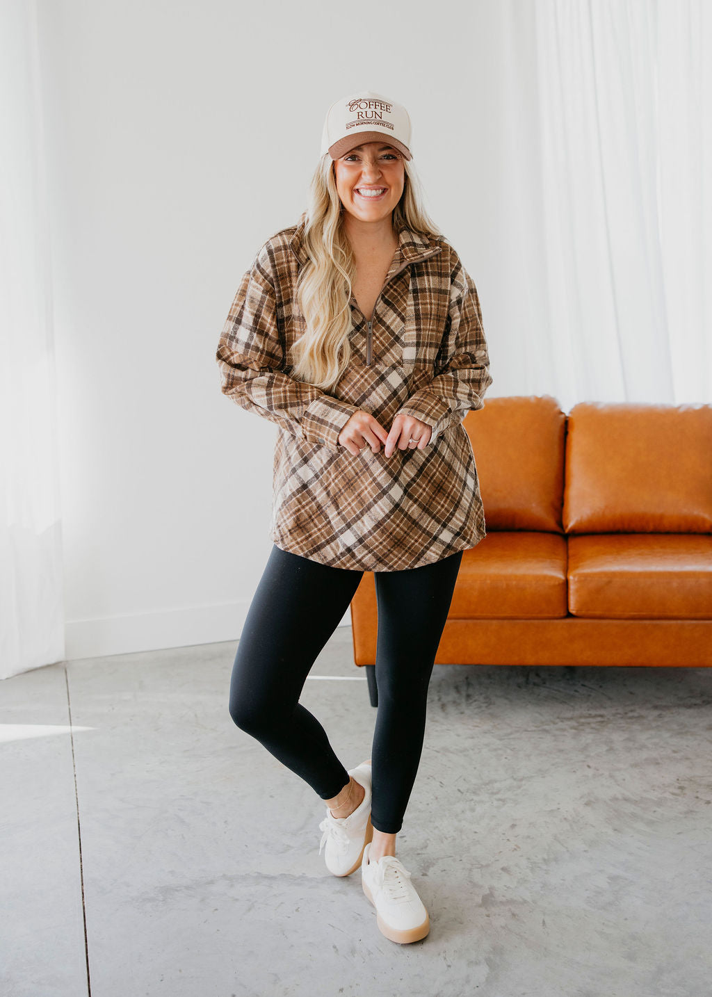 Mya Plaid Pullover