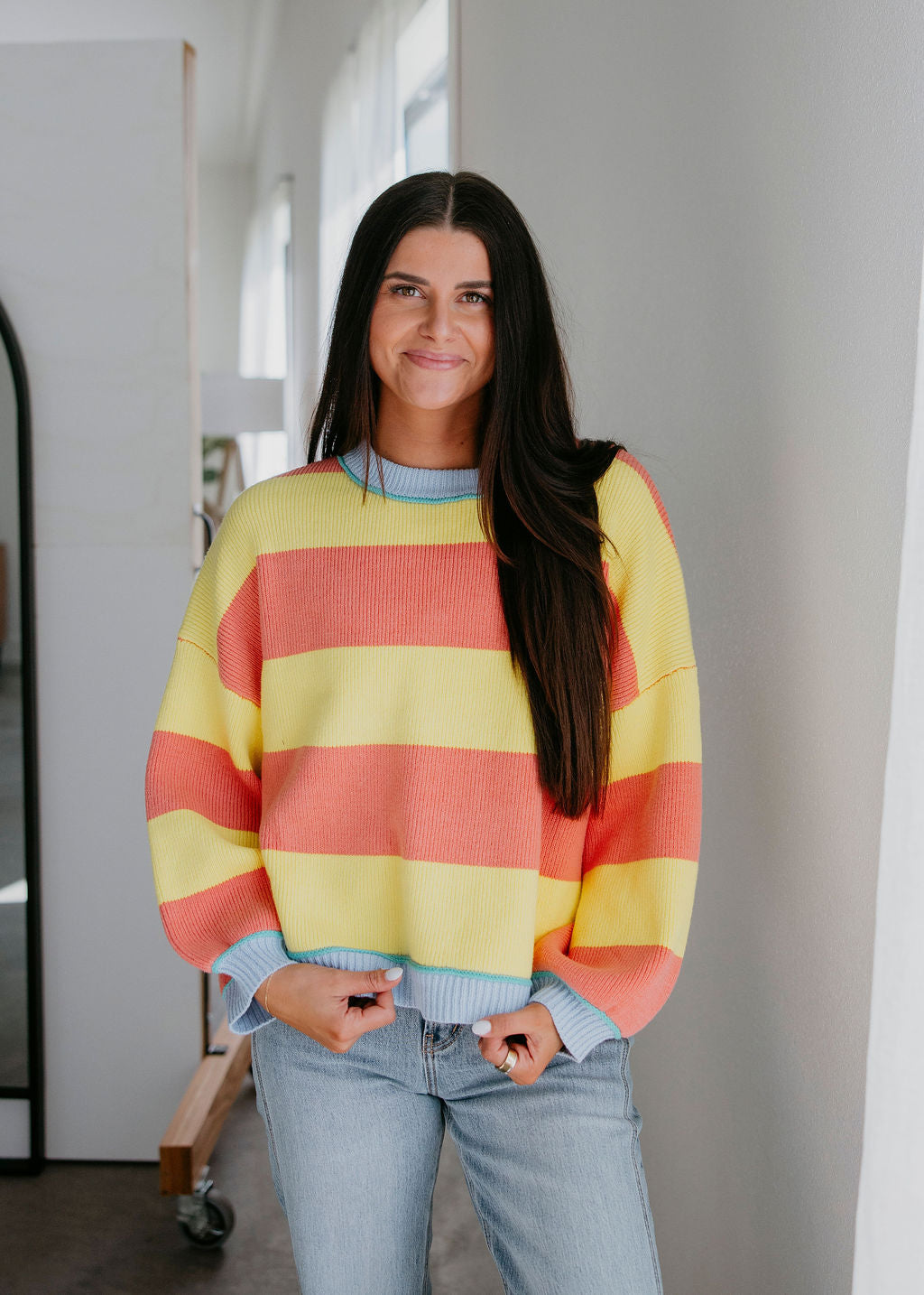 Tiana Striped Crew