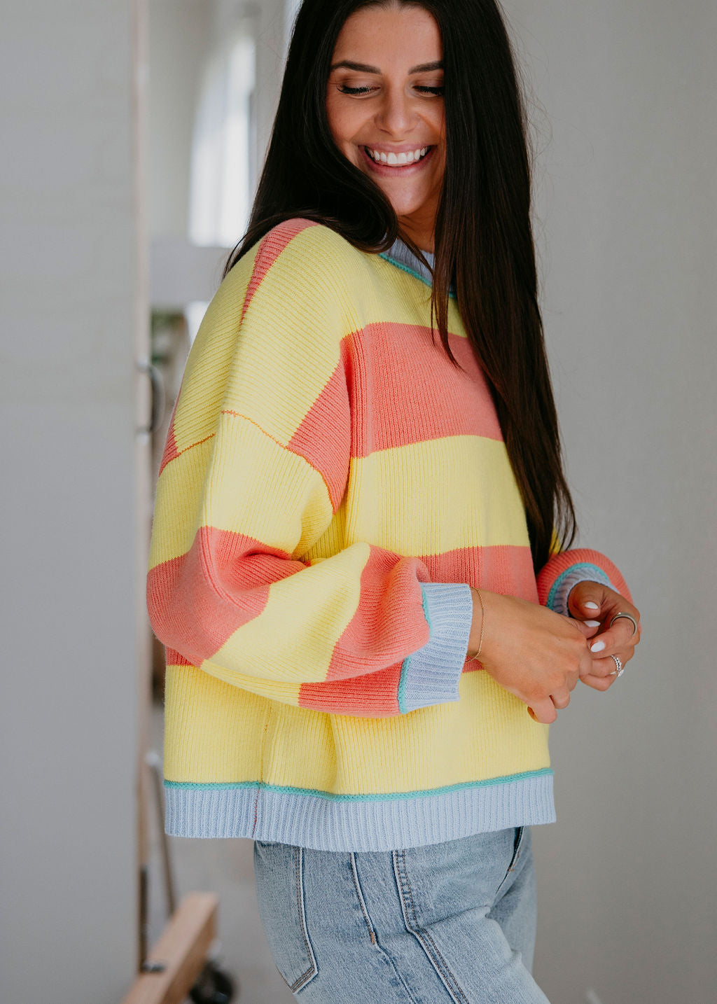Tiana Striped Crew