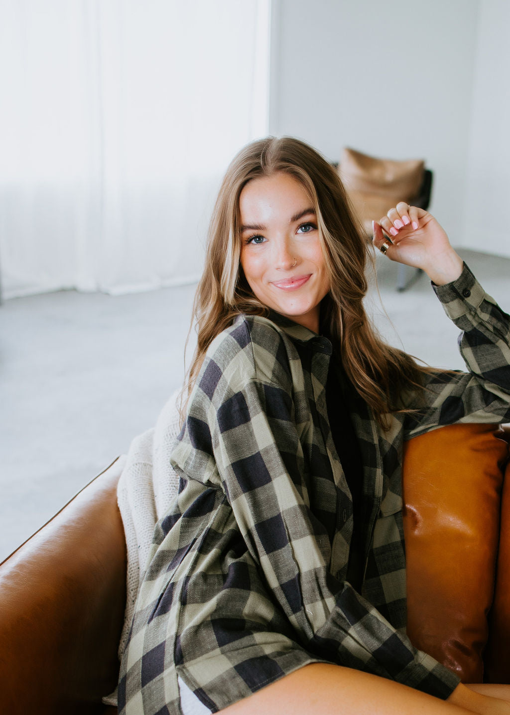 Ryen Flannel Top