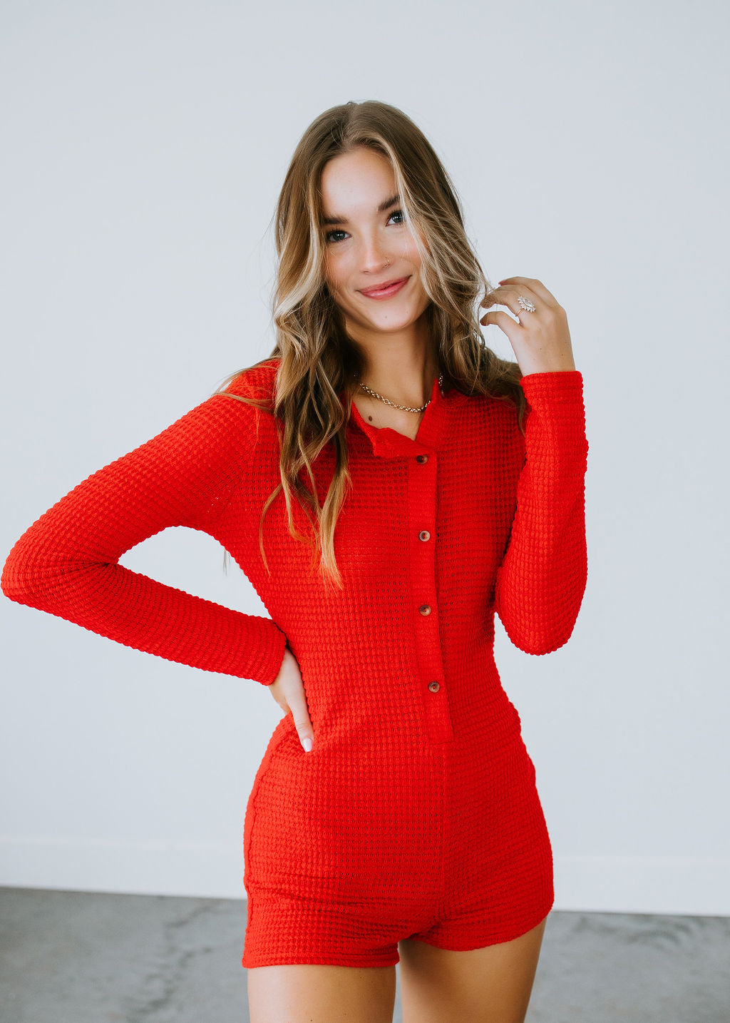 image of Carefree Knit Romper