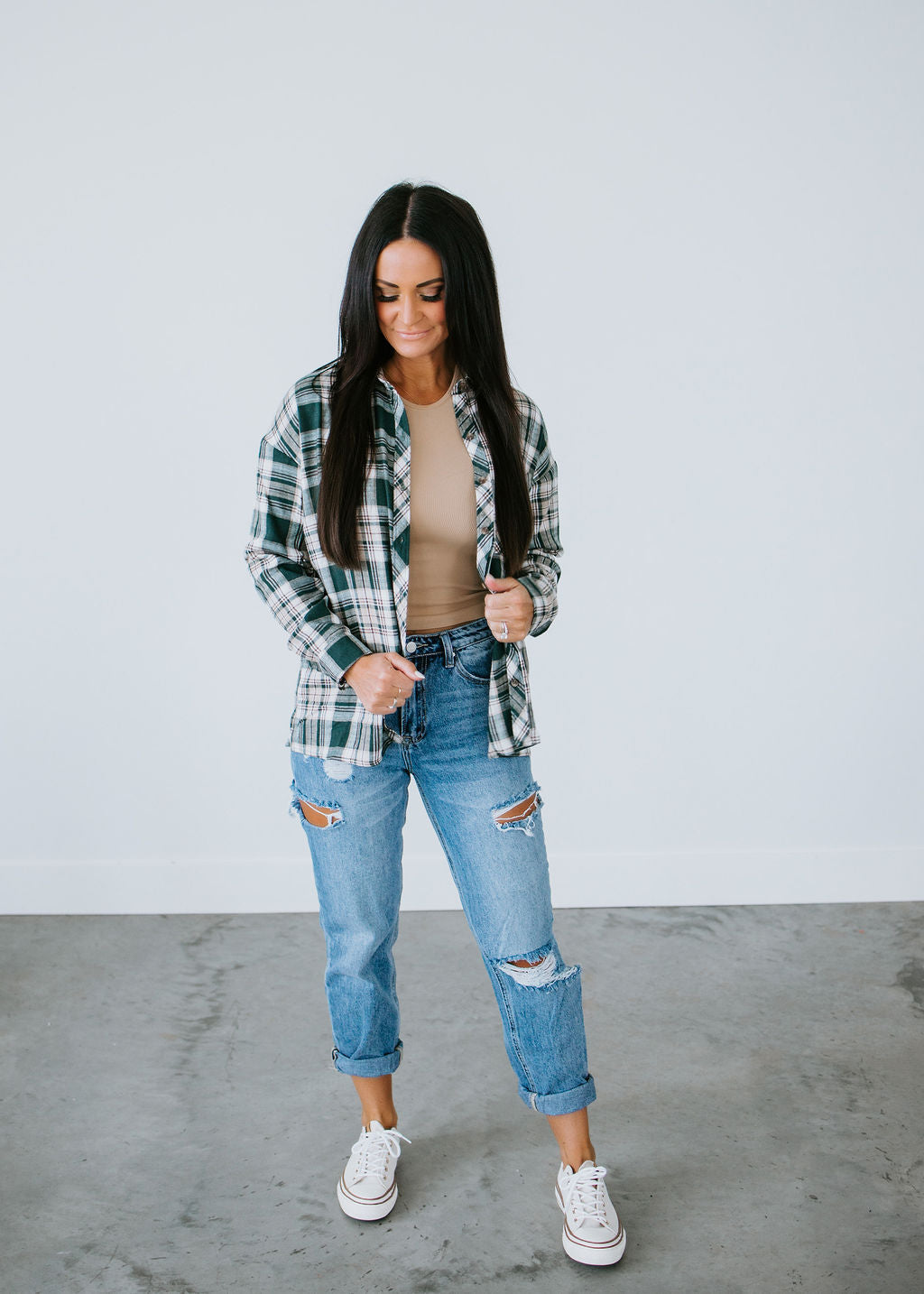 Konway Boyfriend Flannel Top