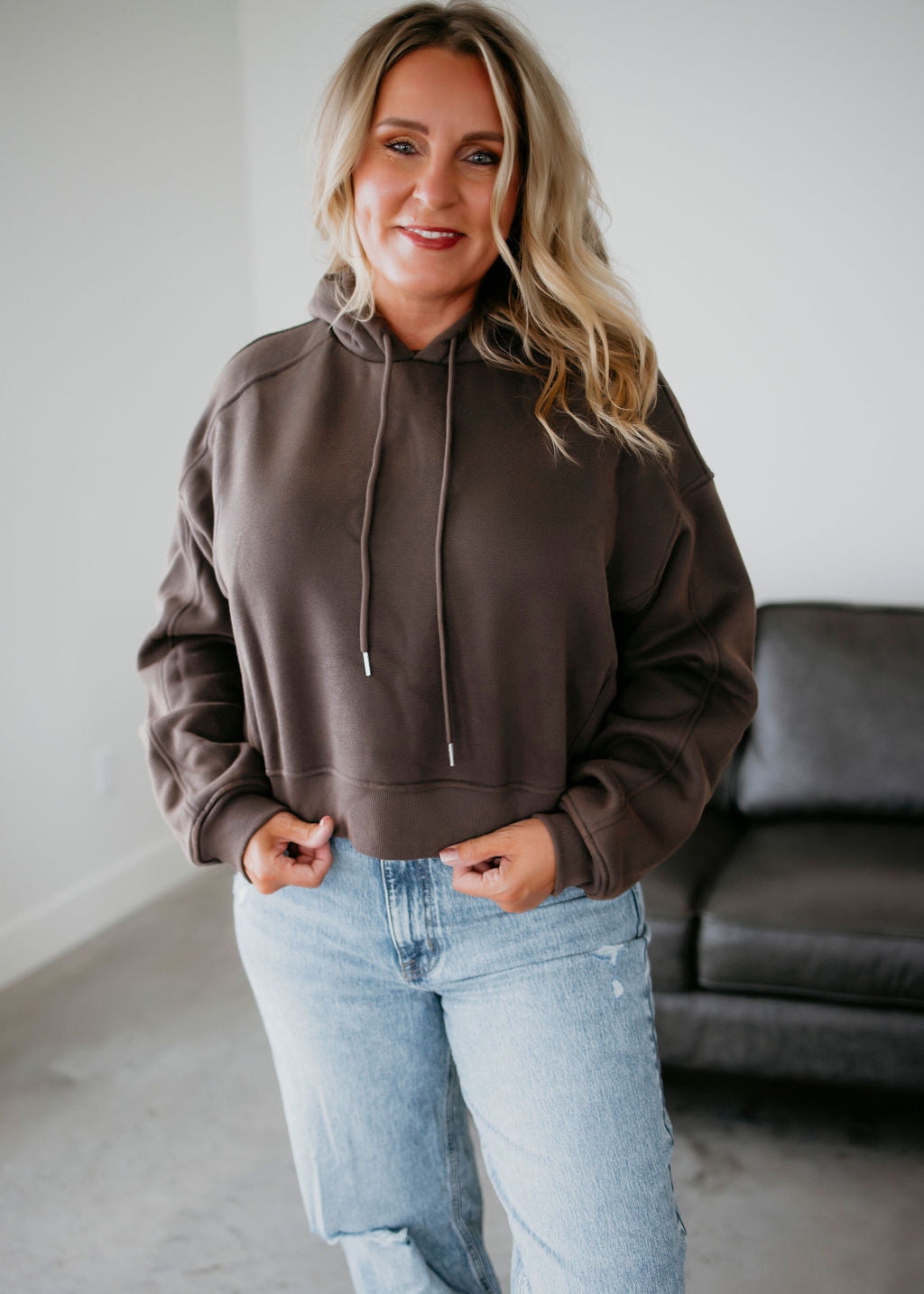 image of Gracie Cropped Hoodie