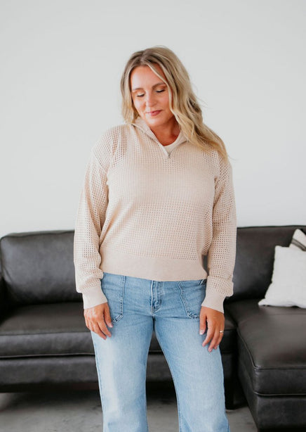 Sterling Knit Mock Neck Pullover