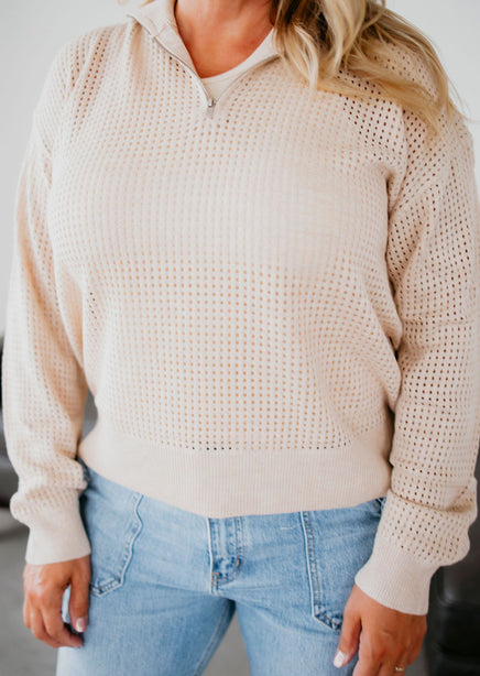 Sterling Knit Mock Neck Pullover