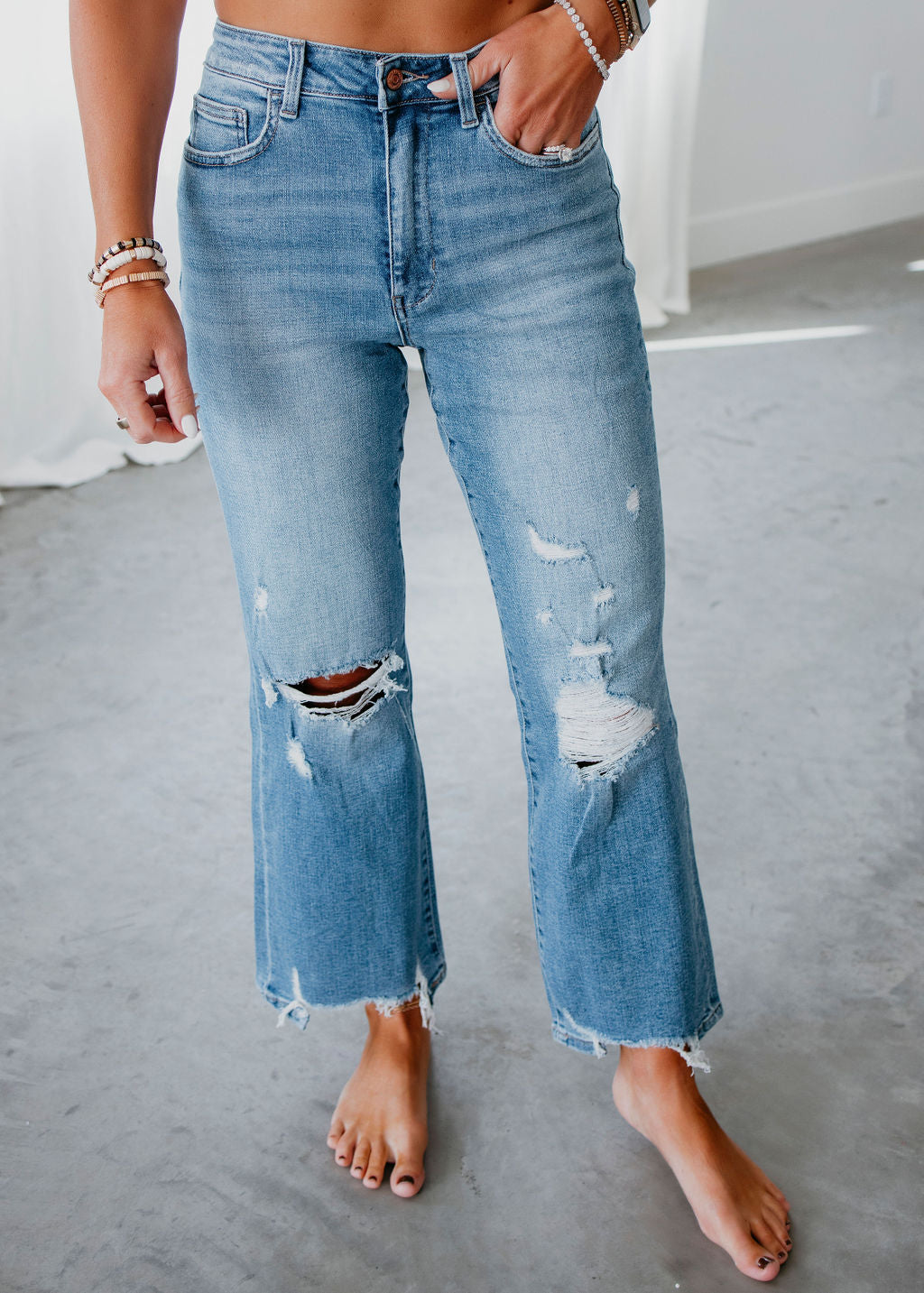 Lina Flying Monkey Ankle Flare Jean