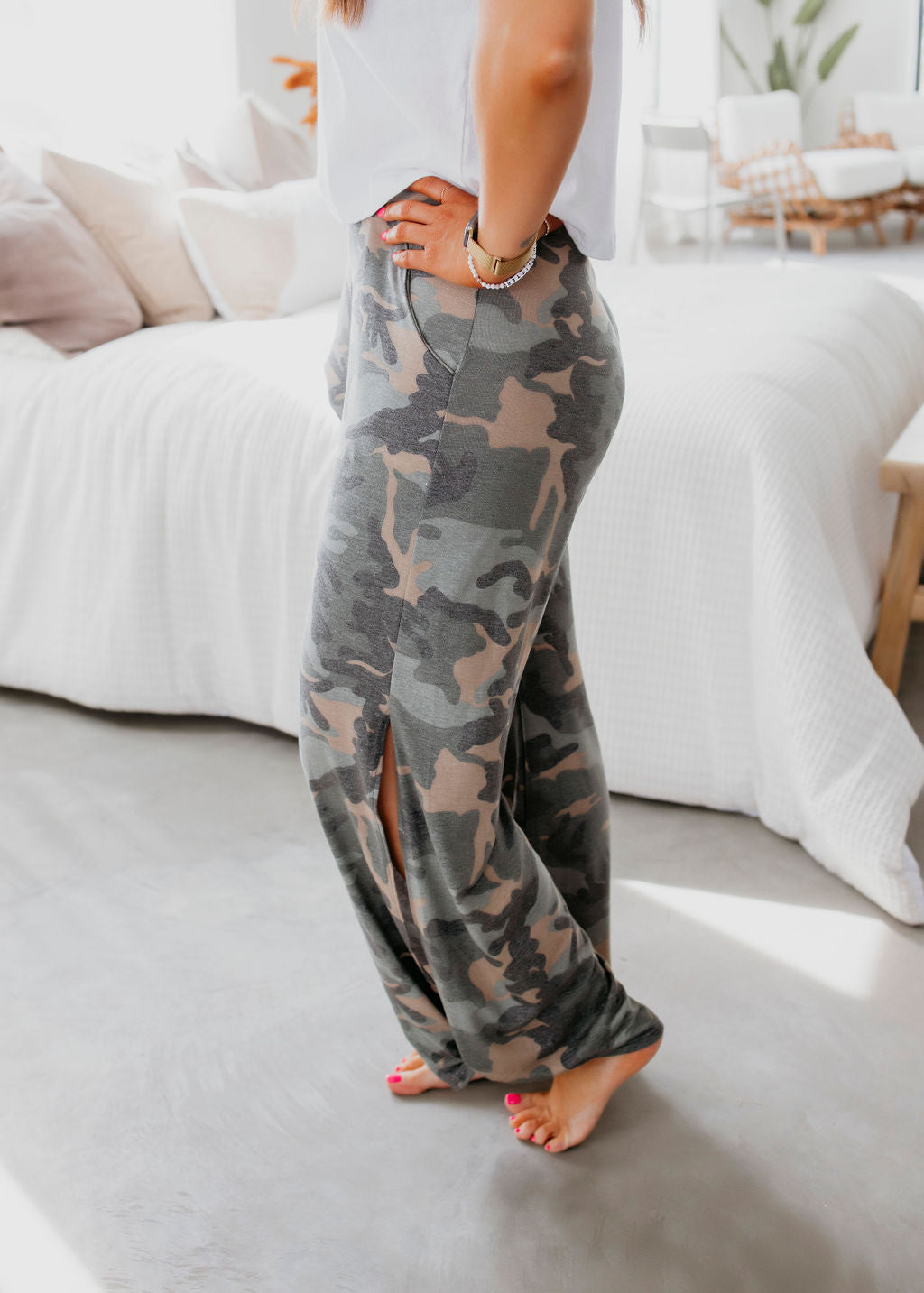 Lucie Camo Print Jogger