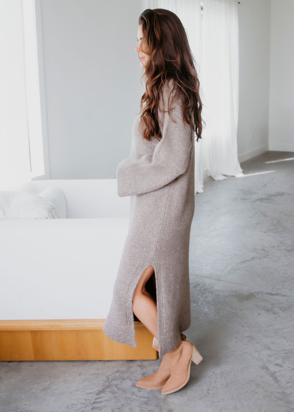 Maisie Cowl Neck Sweater Dress