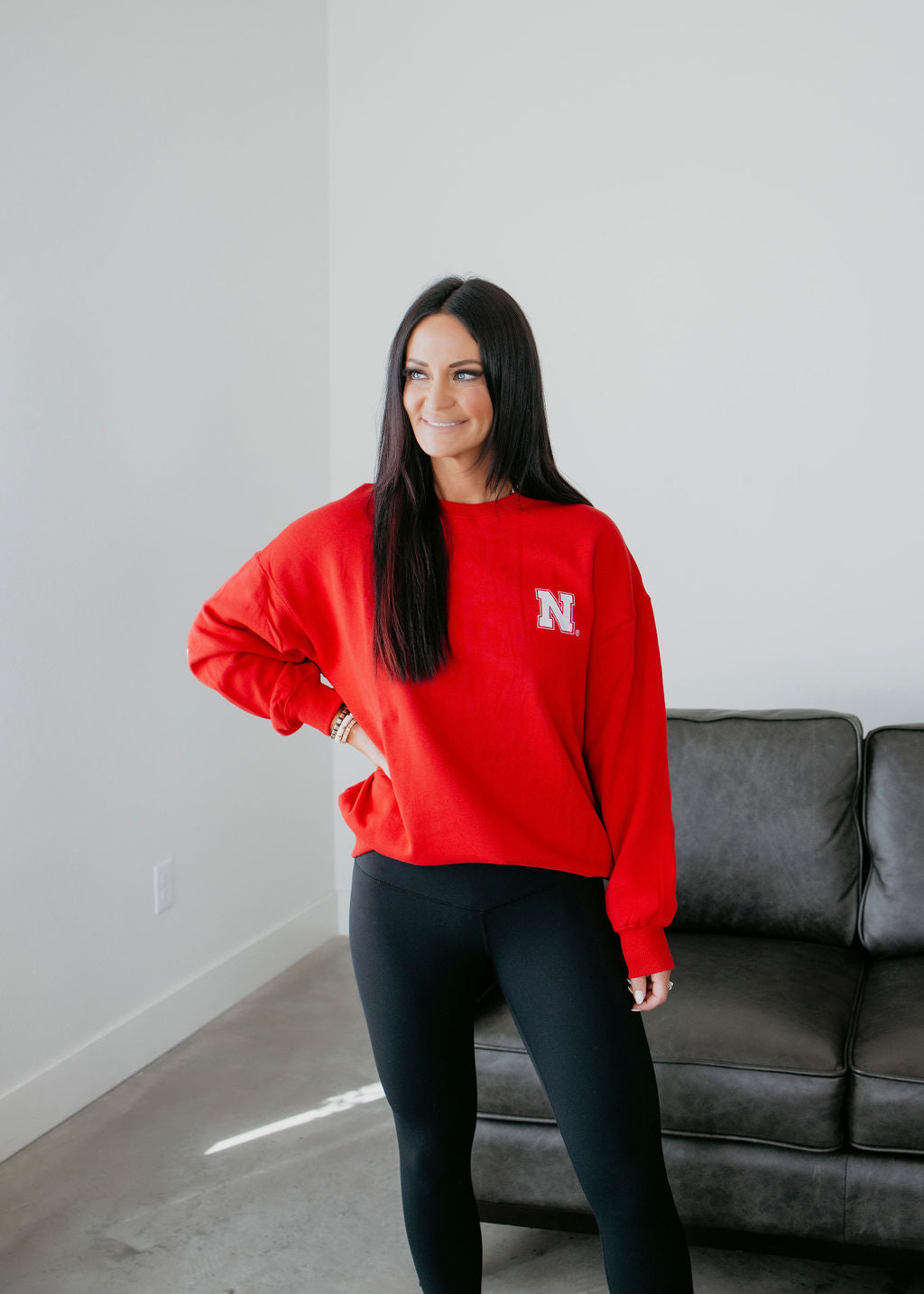 UNL Lantern Sleeve Crewneck