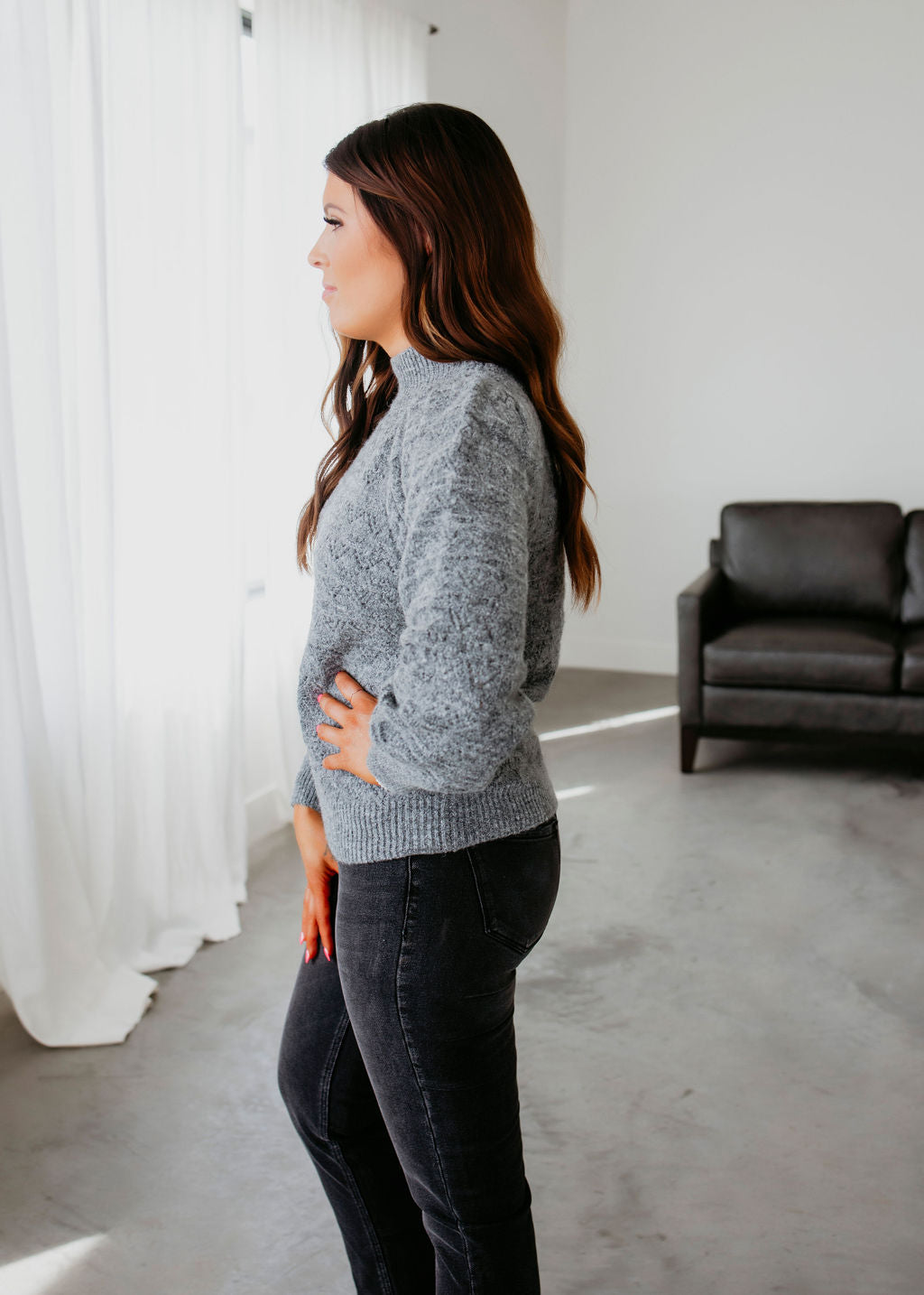 Circe Pointelle Knit Sweater