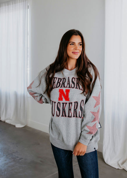 Huskers Star Graphic Crewneck