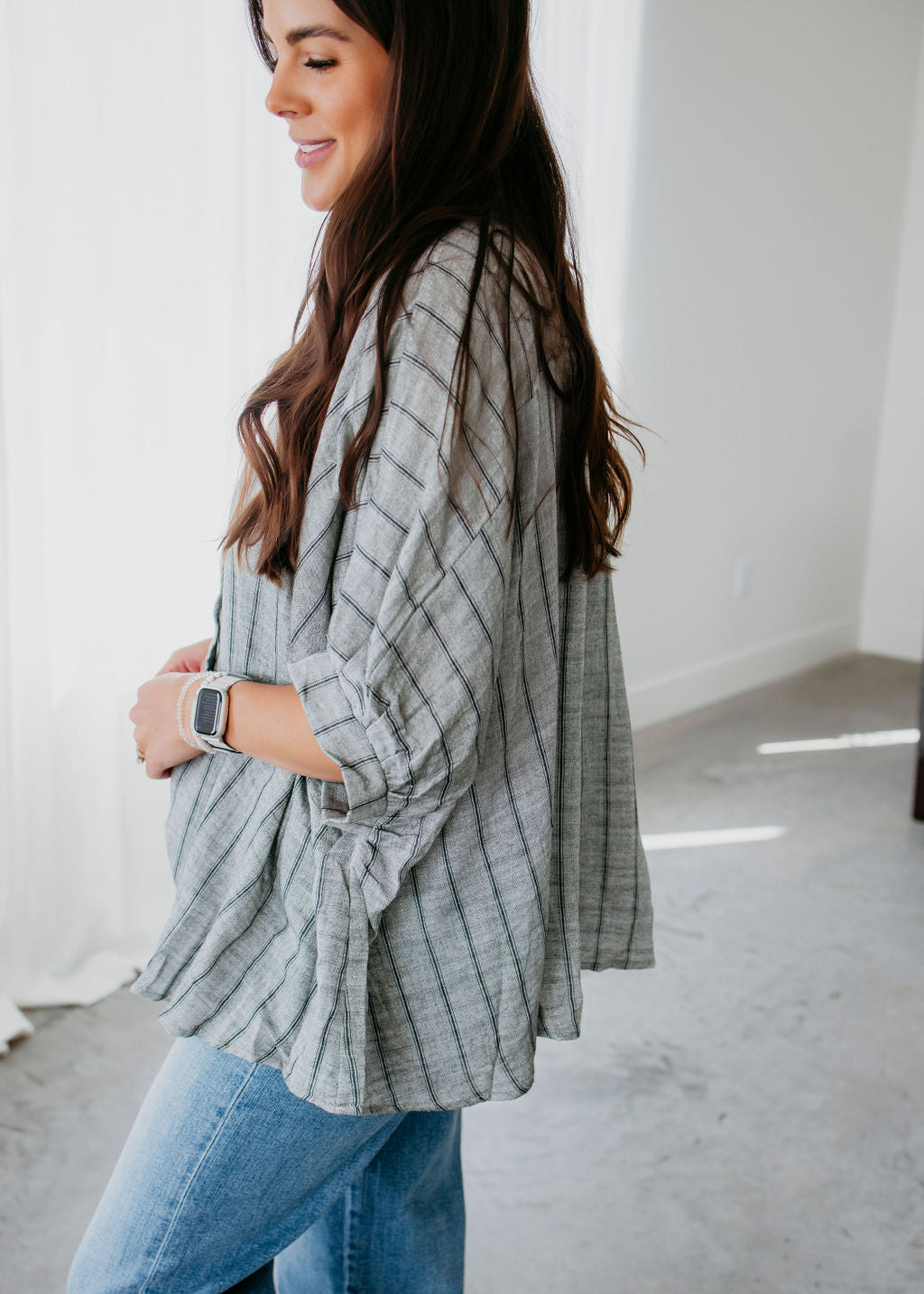 Nina Oversized Woven Top