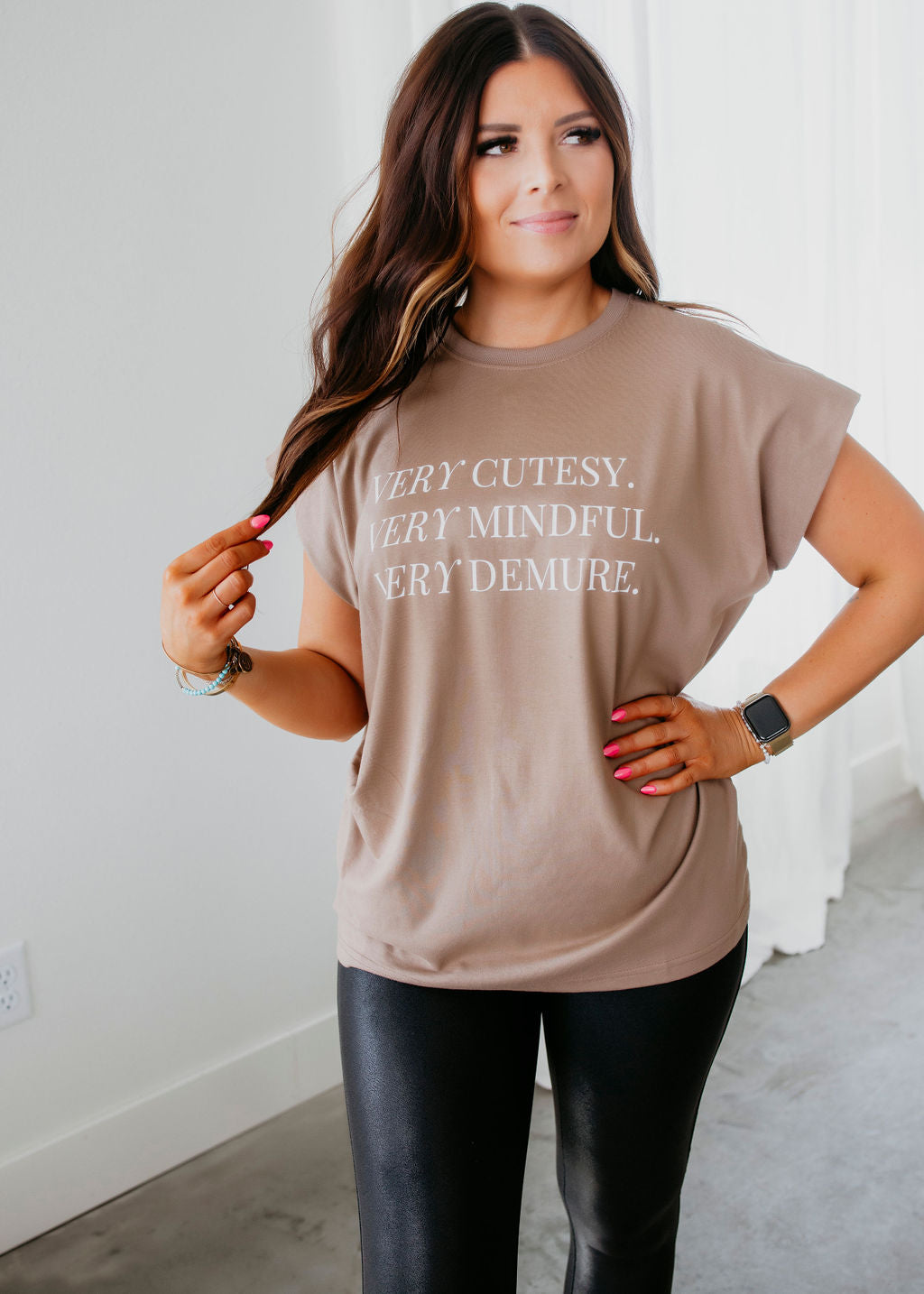 image of Very Cutesy Very Demure Graphic Tee