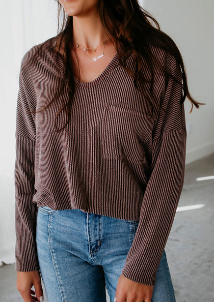 Greyson Ribbed Top