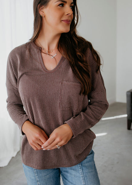 Greyson Ribbed Top