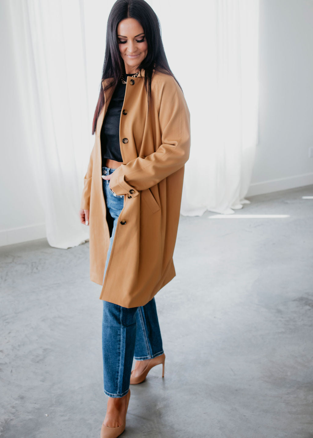 Kael Oversized Cocoon Coat