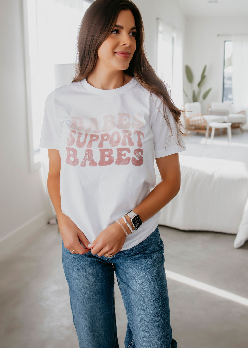 image of Babes Support Babes Graphic Tee