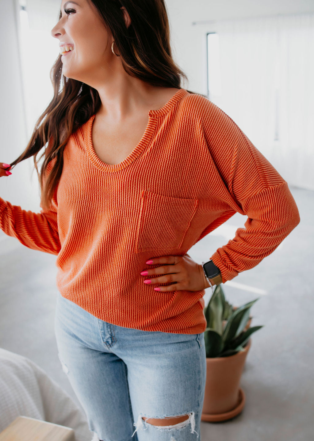 Greyson Ribbed Top