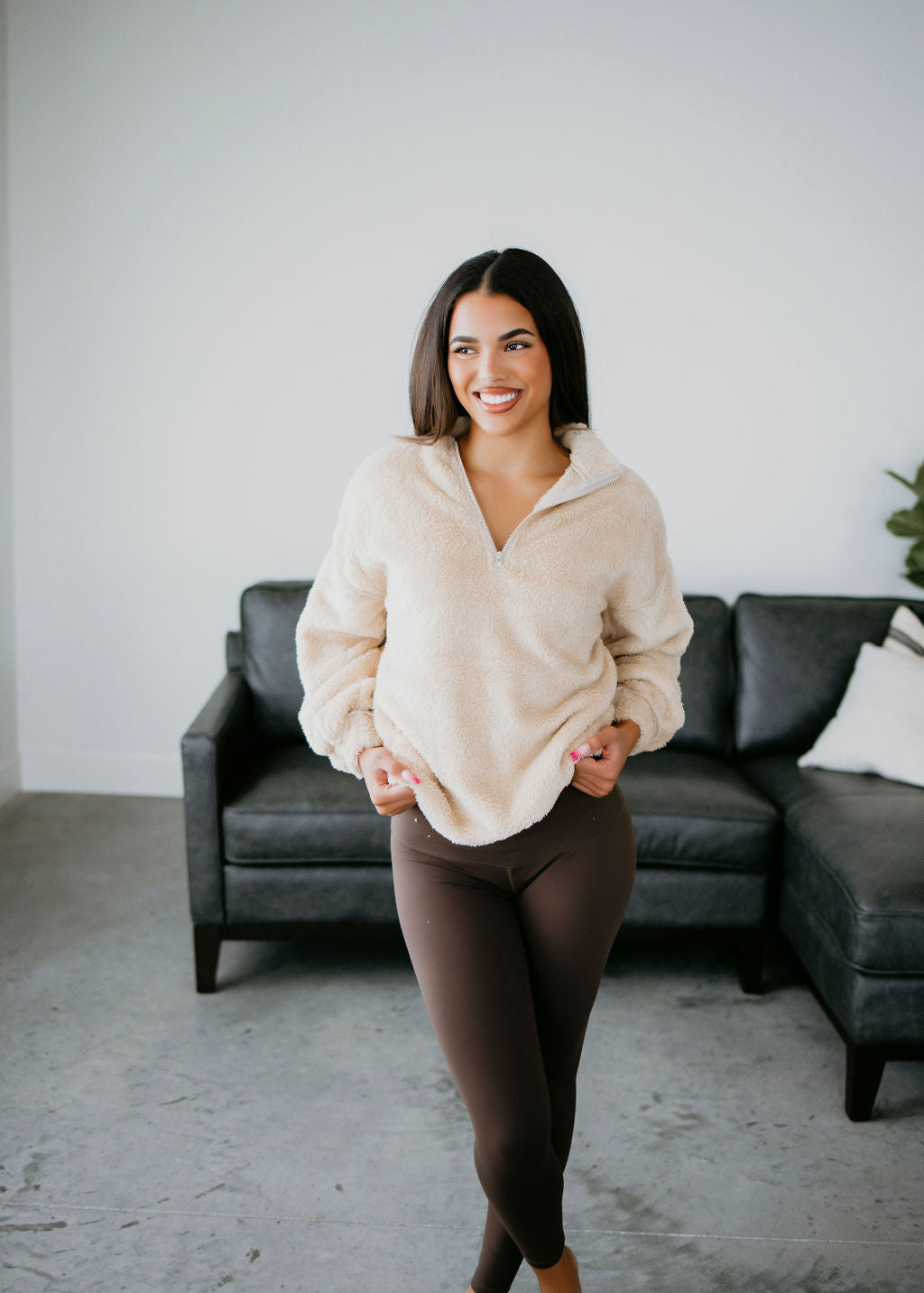 Zeya Sherpa Quarter Zip Pullover